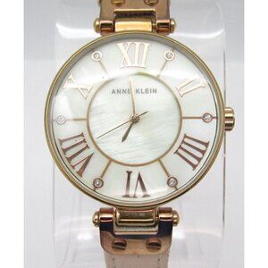Women Anne Klein  Quartz WR Analog 36mm Dial Causal Round Watch (G517)